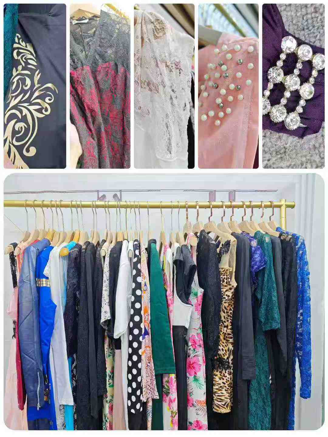 Super Low Price Clearance Around 1700pcs French Style Elegant Sexy Lace Women's Dresses Bulk Wholesale Export - Image 2