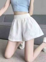 Clearance 963 Pieces Viral Jacquard Texture Slimming Women Casual Shorts Chinese Clothing Stock Wholesale - Image 9