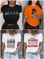 Clearance 1260pcs Summer Cartoon Colorful Loose Imitated Cotton Short Sleeve T-Shirts S-3XL Bulk Wholesale Chinese Clothing Stock Lots - Image 6