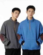 Clearance Wholesale 343 Pcs Men's Versatile Loose Waffle Half-Zip Stand Collar Sweatshirts Stock Lot - Image 7