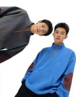 Clearance Wholesale 343 Pcs Men's Versatile Loose Waffle Half-Zip Stand Collar Sweatshirts Stock Lot - Image 6