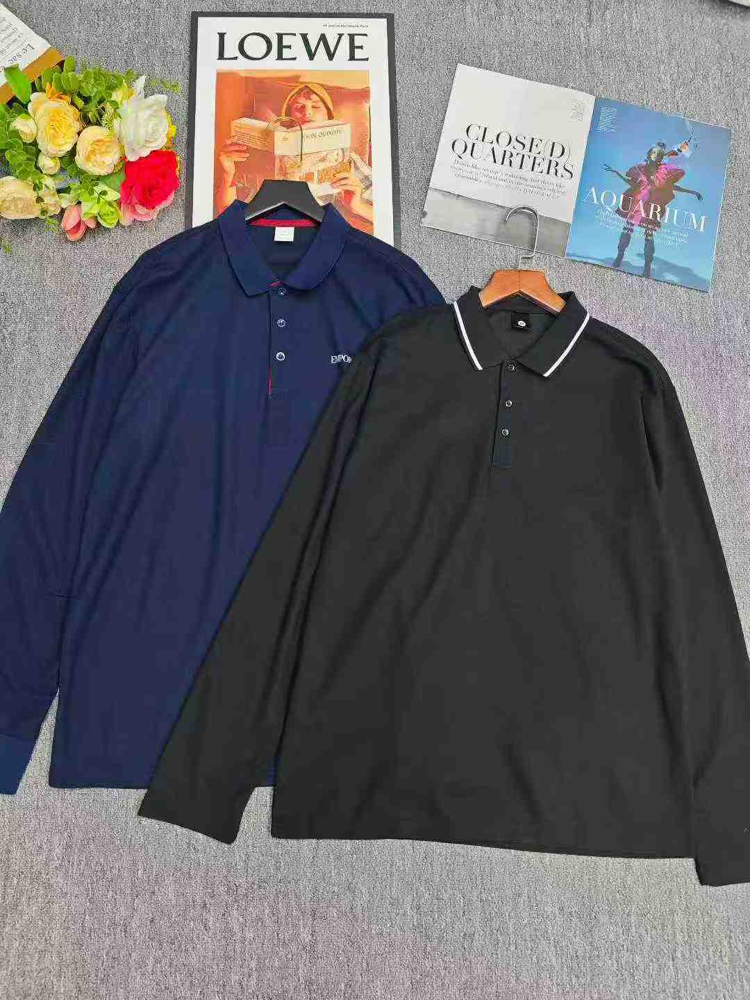 Clearance Sale: 231 Pcs Men's Smart Casual Long Sleeve Polo Tops S-2XL Chinese Clothing Stock Lots Wholesale Export - Image 2