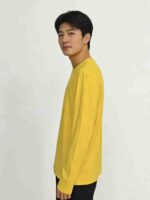 Clearance Bulk Wholesale: 689PCS Lemon Yellow Solid Comfortable Long Sleeve Base T-Shirts Chinese Clothing Stock Lots - Image 9