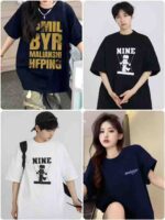 Clearance Bulk Stock 2700 Pcs Unisex Trendy 100% Cotton Oversized T-Shirts S-2XL For Wholesale Export - Image 8
