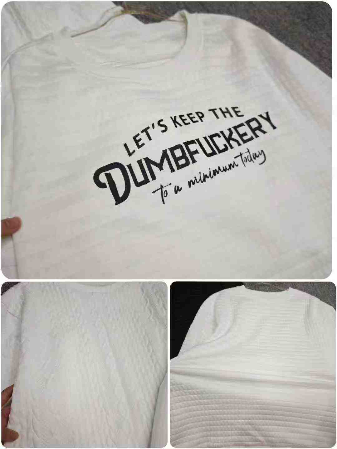 Clearance Bulk 380 Pcs Loose Plus Size Waffle Knit Crew Neck Long Sleeve Sweatshirts Chinese Clothing Stock Lots - Image 2