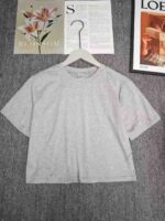 Clearance Korean Chic Gentle Lazy Style Cropped T-Shirts Bulk Wholesale Chinese Clothing Stock Lots - Image 4