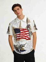 Clearance Bulk Lot 234 Pcs Men's Loose Short Sleeve Button Polo T-Shirts Sizes S-2XL Wholesale Chinese Clothing Stock - Image 5