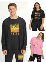 Clearance 7.3 CNY Hot Selling Oversized Cartoon Print Unisex Matching Sets S-3XL Bulk Wholesale - Image 6