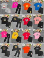 Clearance 7.3 CNY Hot Selling Oversized Cartoon Print Unisex Matching Sets S-3XL Bulk Wholesale - Image 4