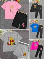 Clearance 7.3 CNY Hot Selling Oversized Cartoon Print Unisex Matching Sets S-3XL Bulk Wholesale - Image 3