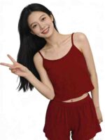 Clearance Bulk Stock 2502 Sets Hot Selling Casual Sexy Cami Top & Shorts Set Sizes S-2XL - Image 9