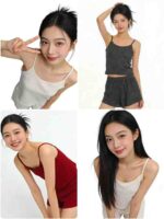 Clearance Bulk Stock 2502 Sets Hot Selling Casual Sexy Cami Top & Shorts Set Sizes S-2XL - Image 7