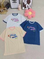 Bulk Oversized T-Shirts Stock Lot - 680pcs, White & Blue, Sizes 1-6, Polybag Packed with Tags - Image 8