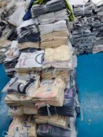 Bulk Oversized T-Shirts Stock Lot - 680pcs, White & Blue, Sizes 1-6, Polybag Packed with Tags - Image 3