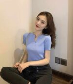 Wholesale Lot of 870 Summer Korean Style Elastic Slim Fit Half-Zip Knit T-Shirts - Clothing Stock Lots - Image 3