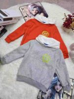 Bulk Kids' Cotton Fleece Hoodies & Crewnecks - 6200pcs Stock Lot (Sizes 80-160cm, Solid Colors, Packed) - Image 9