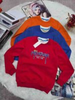 Bulk Kids' Cotton Fleece Hoodies & Crewnecks - 6200pcs Stock Lot (Sizes 80-160cm, Solid Colors, Packed) - Image 6