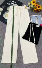 Wholesale Summer Brand New Ice Silk Wide Leg Pants - High Waist, Loose Fit, Straight Leg, S-XL, 190pcs, Independent Packaging with Tags - Image 8