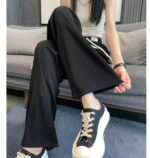 Wholesale Summer Brand New Ice Silk Wide Leg Pants - High Waist, Loose Fit, Straight Leg, S-XL, 190pcs, Independent Packaging with Tags - Image 3