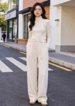 Wholesale Stock Clearance: 255 Pcs Corduroy Straight-Leg Wide Pants, S-XL, Spring New Retro Design, Individually Packaged with Size Tag - Image 5