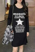 Wholesale Lot of 230 Pcs Spring Vintage Oversized Cotton T-Shirt Dresses, M-2XL, Individually Packed - Image 7