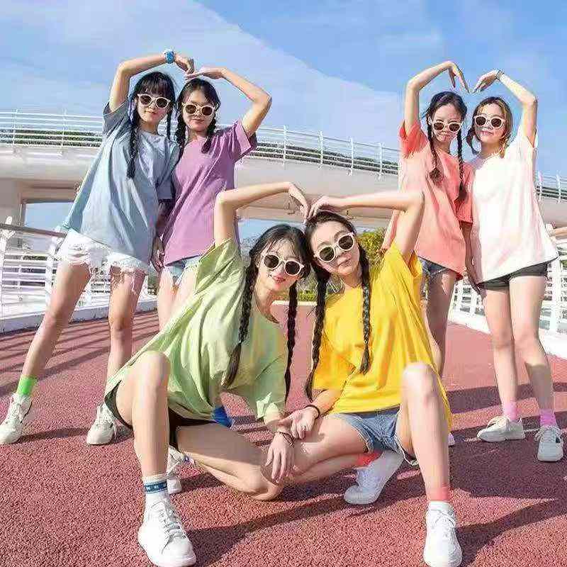 Wholesale Bulk Candy Color Plain Cotton T-Shirts | S-5XL | Factory Stock Lot of 567pcs | Water Bag Packing - Image 1