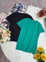 Wholesale Bulk Candy Color Plain Cotton T-Shirts | S-5XL | Factory Stock Lot of 567pcs | Water Bag Packing - Image 6