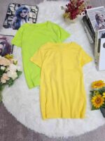 Wholesale Bulk Candy Color Plain Cotton T-Shirts | S-5XL | Factory Stock Lot of 567pcs | Water Bag Packing - Image 5