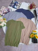 Wholesale Bulk Candy Color Plain Cotton T-Shirts | S-5XL | Factory Stock Lot of 567pcs | Water Bag Packing - Image 4