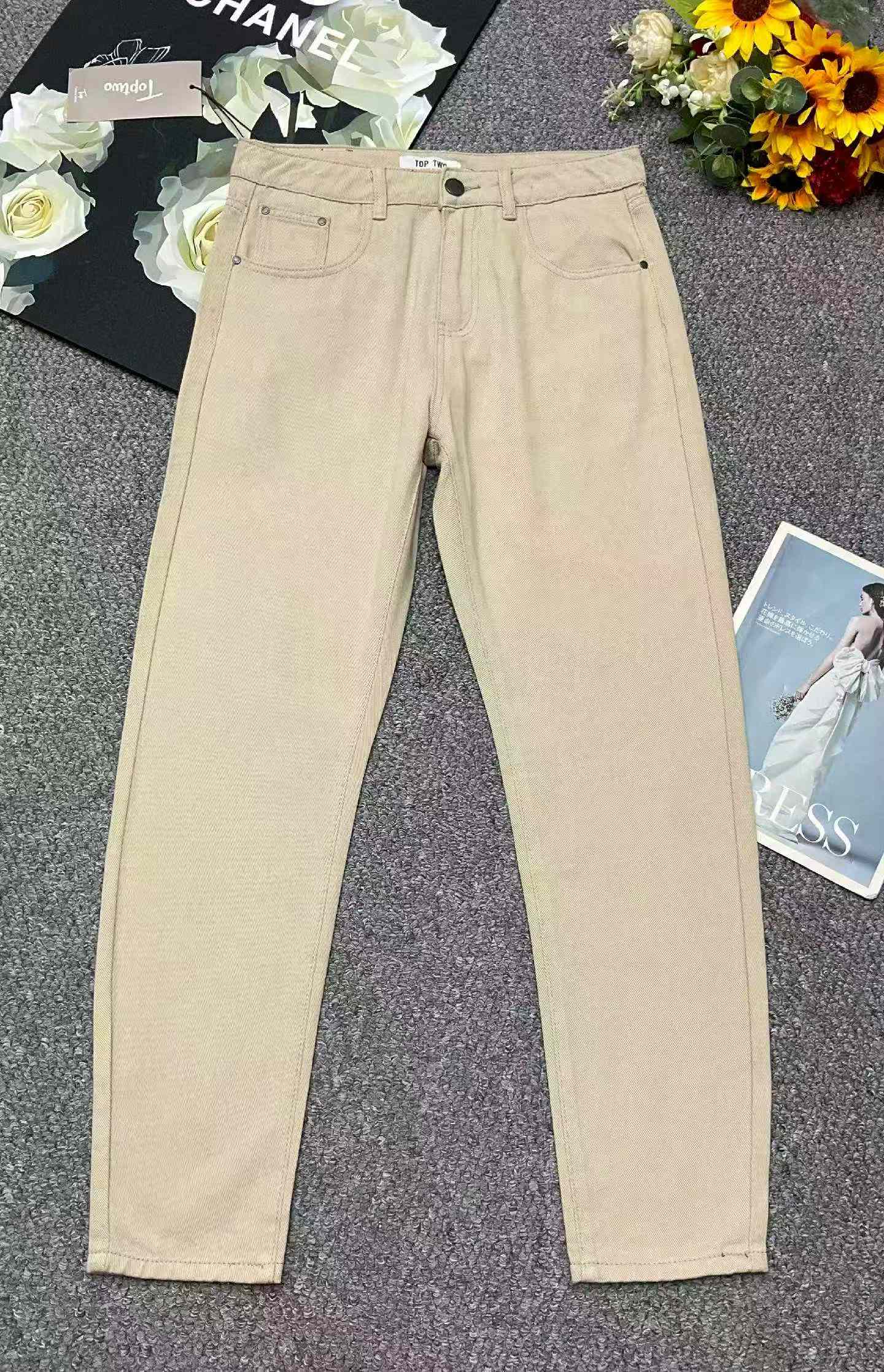 Men's Business Casual Denim Jeans - Spring New Arrival, Vintage Wash, Brand Labels, Independent Packing, Sizes 29-38, 160pcs Stock Lot - Image 1