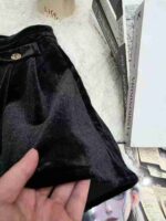 Clothing Stock Lots: 265 Pcs Black Velvet Pleated Skirt, High Waist A-Line Midi Skirt with Lining, Sizes S-2XL, Individually Packaged with Tags - Image 7