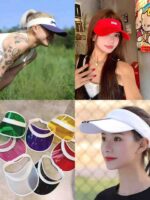 Wholesale Clearance: 19,000 Pcs Versatile Sports Visor Caps - Bulk Stock Lot for Export - Image 1