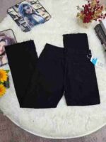 Bulk Stock Lot: 455 Pairs Unisex Distressed Hem Raw Edge Jeans, Sizes S-3XL, Individual Pack with Tags - Image 4