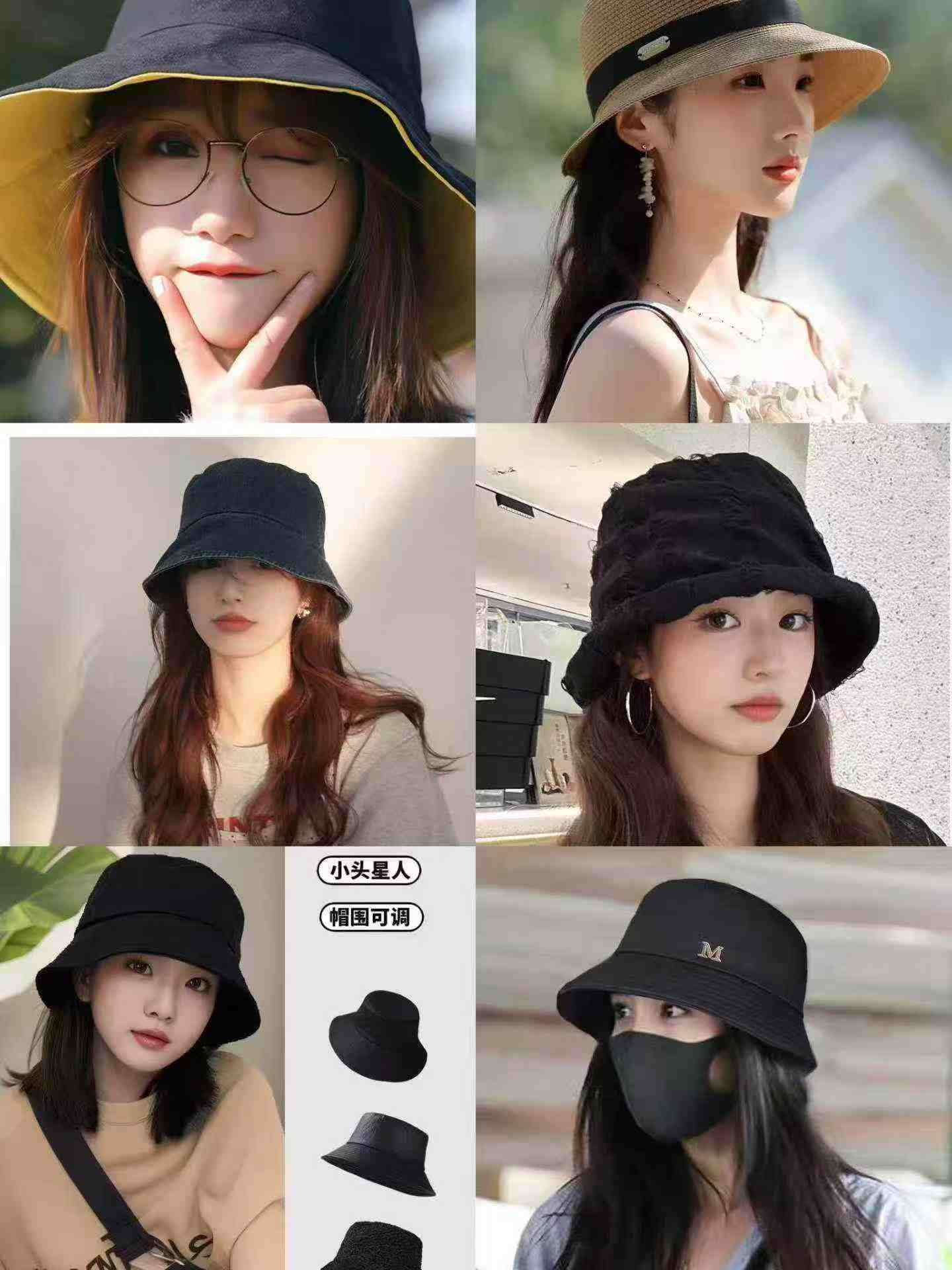 Wholesale Lot of 7100 Japanese Style Sun Hats & Fisherman Hats - Clearance Stock - Image 1
