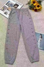 Bulk Stock Clearance: Spring Retro Letter Embroidered Cotton Drawstring Ankle Cuffs Sweatpants (S-L), Independent Packaging with Tags, 170pcs Lot - Image 1