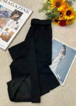 Wholesale Stock Lot: Women's Vintage Crossover Split Hem Elastic Waist Ankle Pants - Spring/Summer Fashion (90pcs, Individually Packaged) - Image 5
