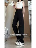 Wholesale Lot of 400pcs Spring New Black Distressed Straight-Leg Wide-Leg Jeans for Plus Size, M-3XL, Independent Packing with Tags - Image 3