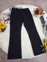 Wholesale Stock Lot: 210pcs American Style Streetwear Black Ripped Distressed Straight & Flare Jeans, Sizes S-3XL, Individually Packaged with Tags - Image 7