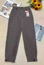 Wholesale Lot: 110pcs Spring Branded Overstock Tweed Trousers with Tags, S-L, Clearance Price - Image 1