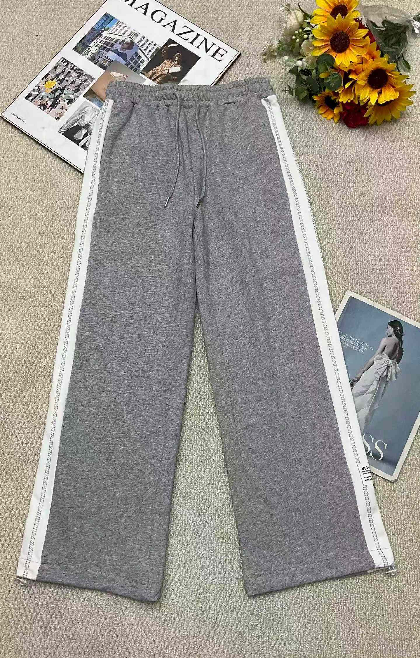 Wholesale Stock Clearance: 90 Pcs Spring New Arrival Unisex 2-in-1 Cuffed Joggers Pants, Cotton, S-L Size, Independent Packaging with Tags - Image 1