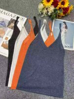 Wholesale Stock Lot: Summer Vintage Glitter Knit Camisole Tops, Soft & Stretchy, Individually Packed (310pcs) - Image 9