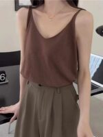 Bulk Stock Clearance: Summer Plain Viscose Knit Sleeveless Tops, Individually Packed, Multi Colors, 1260pcs, Soft & Stretchy Fabric, Great for Wholesale Export - Image 7