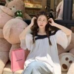 Summer French Sweet Off-Shoulder Casual Top - Clothing Stock Lots - 330pcs - M-2XL - Individually Packaged - Image 6