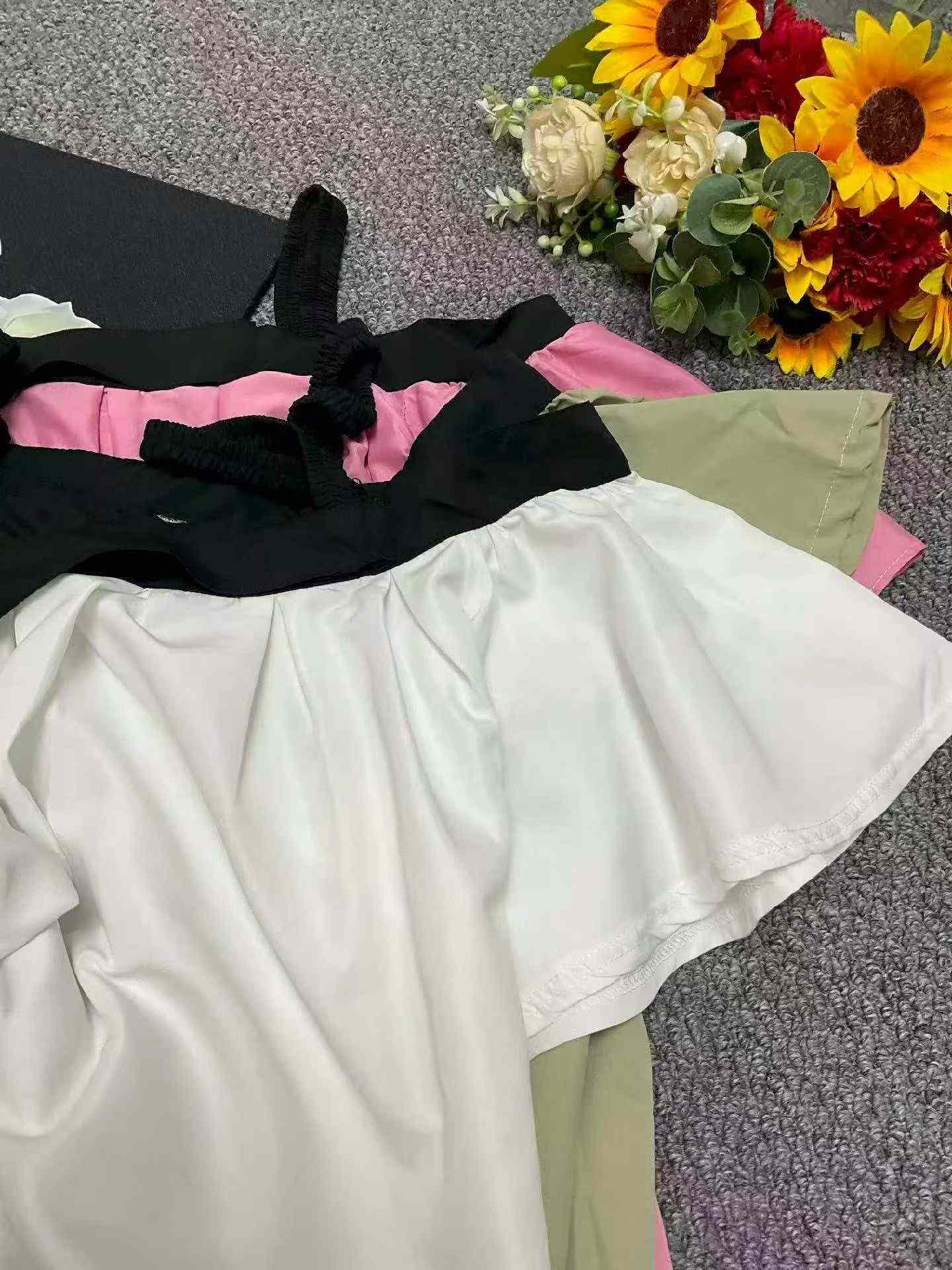 Summer French Sweet Off-Shoulder Casual Top - Clothing Stock Lots - 330pcs - M-2XL - Individually Packaged - Image 2