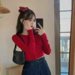 Spring Branded Overstock Wholesale - Dopamine Style Ice Silk Knitted Long Sleeve Tops, Individually Packed, Soft & Stretchy Fabric, 380pcs Lot - Image 4