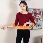 Winter Plain Loose Fit Fleece-Lined Thick Knit Pullover Sweater - Multi-Color Stock Lot (685pcs) - Off-Season Clearance - Image 5