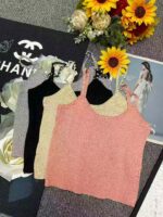 Summer New Style Fresh Beaded Knit Tank Tops - 1050pcs Clothing Stock Lots - 4.9 CNY Super Low Price Clearance! - Image 9