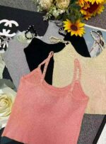 Summer New Style Fresh Beaded Knit Tank Tops - 1050pcs Clothing Stock Lots - 4.9 CNY Super Low Price Clearance! - Image 4