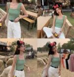 Wholesale Lot of 820 Summer New Korean Style Bright Color Slim Knit Camisole Tops, Independent Packing - Image 5