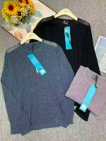 Men's Loose Fit Plain Viscose Knit Long Sleeve Tops - 480pcs Clothing Stock Lots, Branded with Tags, Sizes M-2XL - Image 6